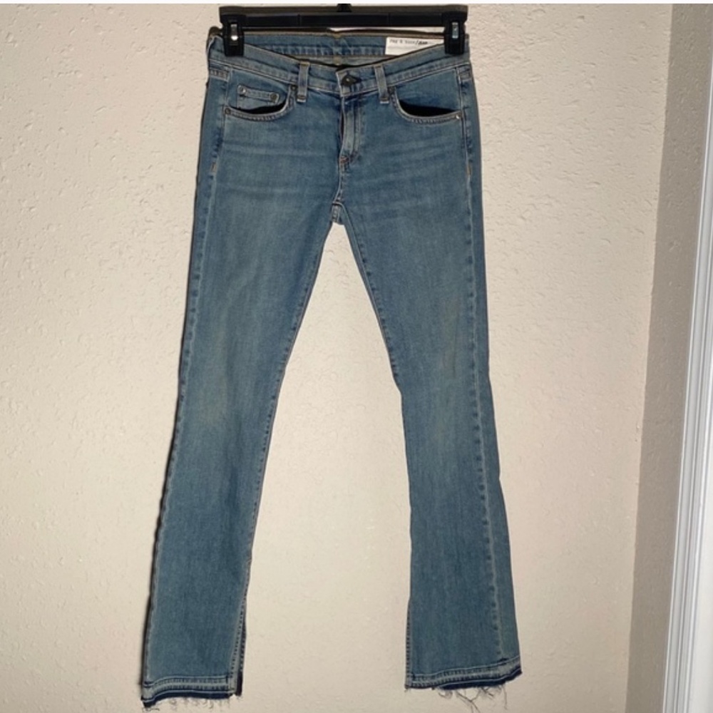 Rag & Bone High Waist Ankle Split Jeans Size 25